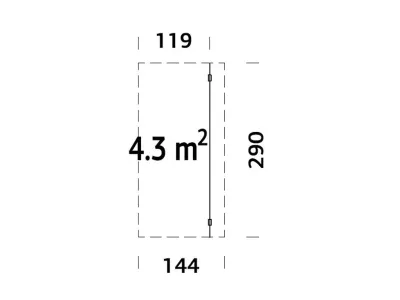 Anbaudach transparent tauchimprägniert Produktbild #2