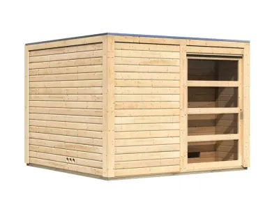 Saunahaus Cuben 38 mm naturbelassen Produktbild #2