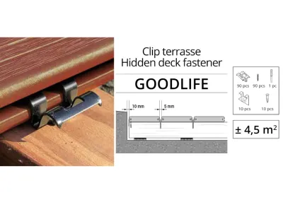 Goodlife (Cobra) -Verlegeclipset für Terrassendiele WPC Produktbild #4