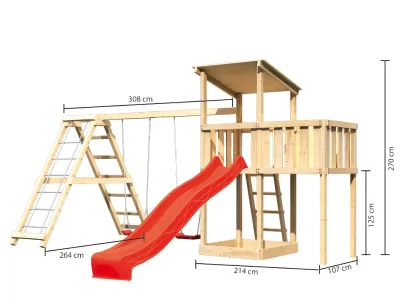 Spielturm Anna naturbelassen mit Varianten Produktbild #4