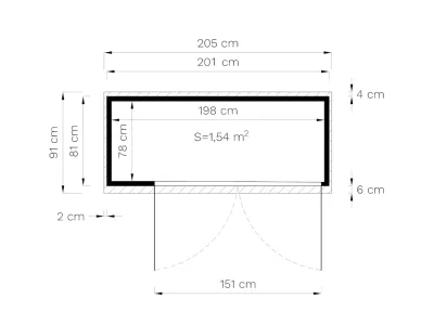 Geräteschrank Mülltonnenbox Multibox 3 14 mm natur Produktbild #6