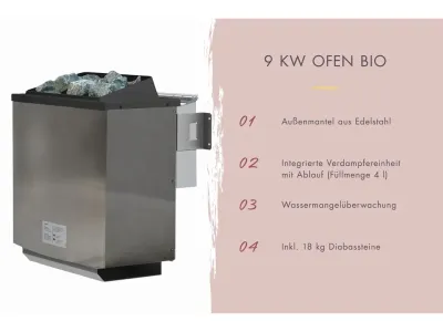 Saunahaus Ares 2 38 mm naturbelassen / graualuminium Produktbild #18