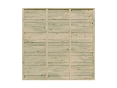 Sichtschutzzaun Lamellenzaun Mia Kiefer KDI grün Produktbild #1