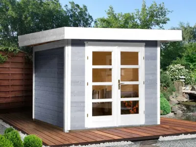 Gartenhaus Designhaus 126 Plus Gr. 2 grau Produktbild #1