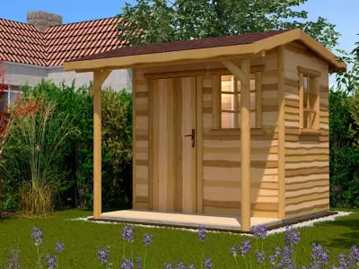 Gartenhaus 820 Gr. 2 16 mm naturbelassen Produktbild #1