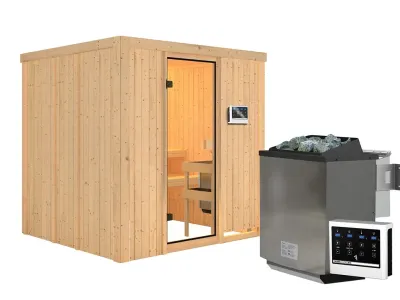 Sauna Systemsauna Tromsö, inkl. 9 kW Bio-Ofen mit externer Steuerung Produktbild #8