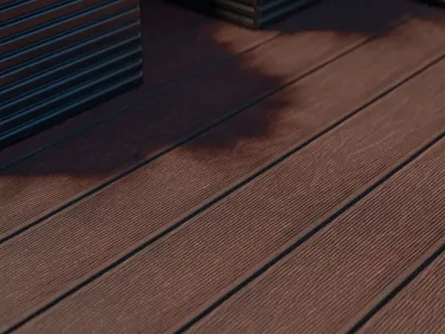 Terrassendiele WPC braun Holzoptik geprägte Oberfläche  Produktbild #4