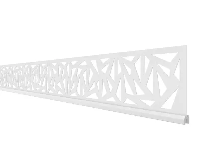 Dekorprofil-Set SYSTEM "Trigon" Weiß flach Produktbild #1