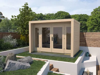 Gartenhaus Designhaus 263 Gr. 3 28 mm naturbelassen Produktbild #1