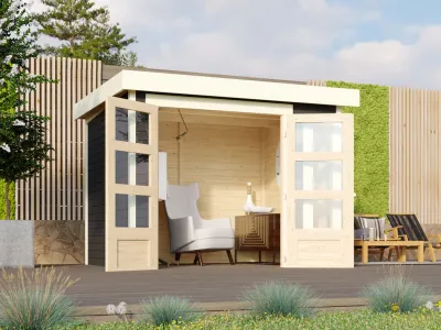Gartenhaus Kerko 3 19 mm terragrau Produktbild #9