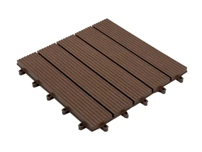 Terrassenfliese 30x30 aus Kunststoff Braun Produktbild #2