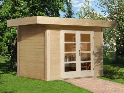 Gartenhaus Designhaus 126 Gr. 1 28 mm naturbelassen Produktbild #1