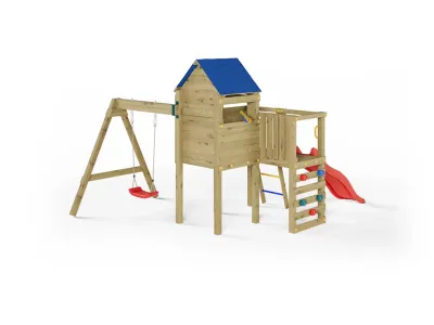 Spielturm Bibalu KDI inkl. Rutsche rot Produktbild #5