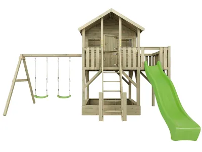 Abb. zeigt Stelzenhaus inkl. Zubehör (nicht enthalten)