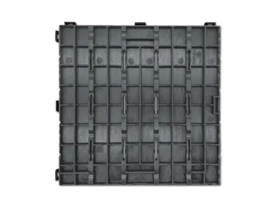 Terrassenfliese aus Gummi-Kunststoff Verbundwerkstoff Hellgrau Produktbild #4