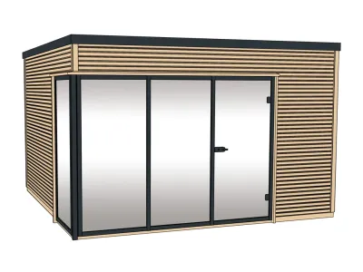 Gartenhaus Designhaus Cubilis Gr. 1 45 mm naturbelassen Produktbild #3