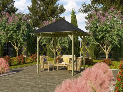 Pavillon SPARSET Sevilla ECO, inkl. Dachschindeln Produktbild #1