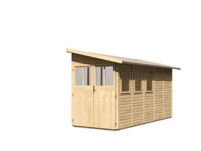 Gerätehaus Anlehnhaus Wandlitz 5 19 mm naturbelassen Produktbild #7