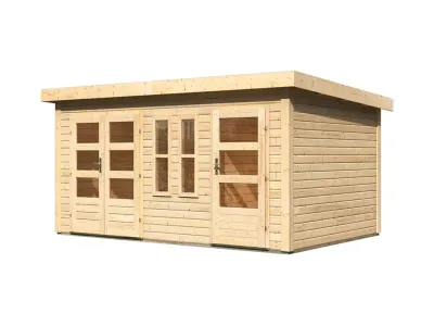 Gartenhaus Zweiraumhaus Schönbuch 2 38 mm natur Produktbild #3