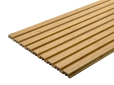 Wandverkleidung Bambus Rhombusoptik breit für den Innenbereich Produktbild #1