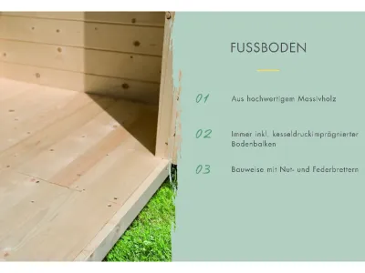 Fußboden Naturbelassen passend für Sockelmaß 400 x 328 cm Produktbild #1