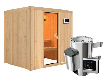 Sauna Systemsauna Daria inkl. Plug & Play Saunaofen externe Steuerung Produktbild #3