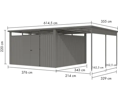 Metall-Gerätehaus "Østen 4" Produktbild #6