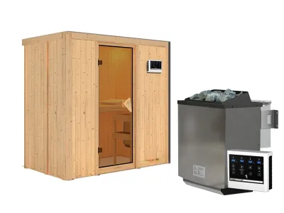Sauna Systemsauna Variado, inkl. 9 kW Bio-Ofen mit externer Steuerung Produktbild #13