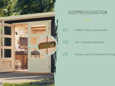 Gartenhaus Stockach 3 19 mm anthrazit Produktbild #13