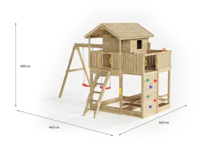 Spielturm Stelzenhaus Moonlight kesseldruckimprägniert Produktbild #5