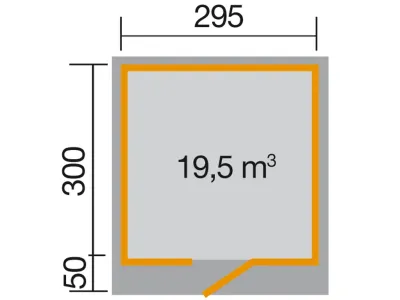 Gartenhaus Designhaus wekaLine 172 Gr. 3 28 mm anthrazit Produktbild #2