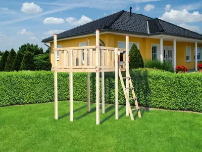 Spielturm Tabaluga 816 D naturbelassen Produktbild #1