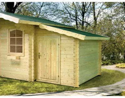 Anbauschuppen 28 mm naturbelassen Produktbild #1