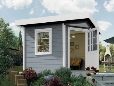 Gartenhaus Designhaus 213 Plus Gr. 2 grau Produktbild #1