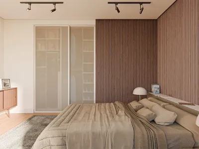 Akustikpaneele Wandverkleidung Walnut 120 cm Filz schwarz Produktbild #4
