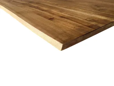 Tischplatte mit Waldkante aus Akazie Produktbild #6