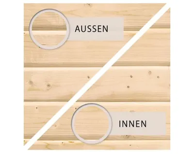 Systemsauna Rodin mit Dachkranz, bronzierte Ganzglastür, inkl. 9 kW Saunaofen integr. Steuerung Produktbild #7