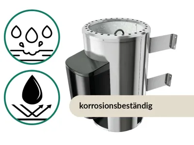 Saunaofen 3,6 kW Finnisch Easy Plug&Play für externe Steuerung Produktbild #2