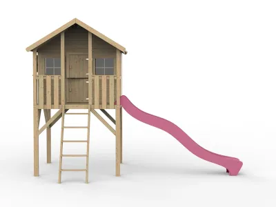 Stelzenhaus Big House KDI inkl. Rutsche pink Produktbild #2