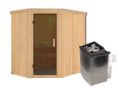 Sauna Systemsauna Carin, inkl. 9 kW Ofen mit integrierter Steuerung Produktbild #4
