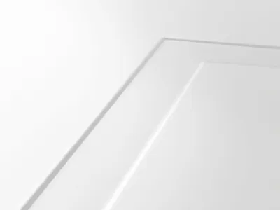 Zimmertür Cala 01 Weißlack RAL 9003 Designkante Produktbild #3