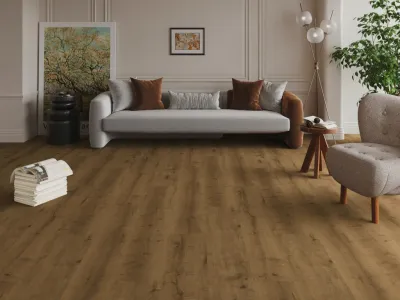 Vinylboden Premium Klickvinyl Eiche Kastanienbraun Landhausdiele Produktbild #2
