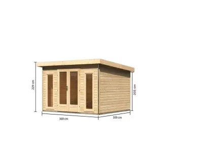 Gartenhaus Radeburg 2 40 mm naturbelassen Produktbild #5