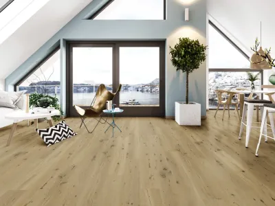 Parkett Eiche Rohholzoptik markant geölt Landhausdiele gebürstet Produktbild #5