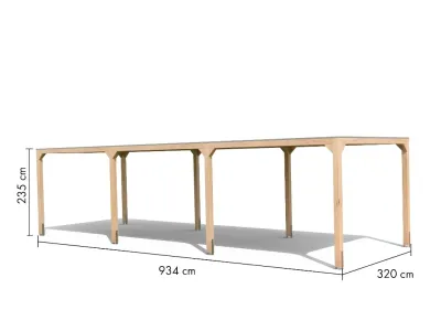 Pavillon Cubus Set naturbelassen Produktbild #5