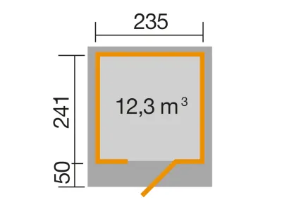 Gartenhaus Designhaus 172 28 mm natur Produktbild #3