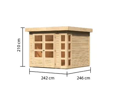 Gartenhaus Kerko 3,5 19 mm naturbelassen Produktbild #5