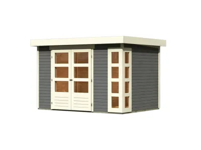 Gartenhaus Kerko 4 19 mm terragrau Produktbild #11