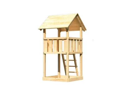 Spielturm Lotti naturbelassen Sandkiste Produktbild #3