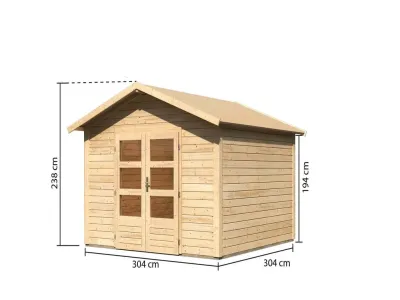 Gartenhaus Talkau 8 28 mm naturbelassen Produktbild #4
